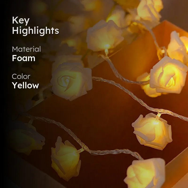 Eternal Rosa Foam String Light  - Yellow media 2