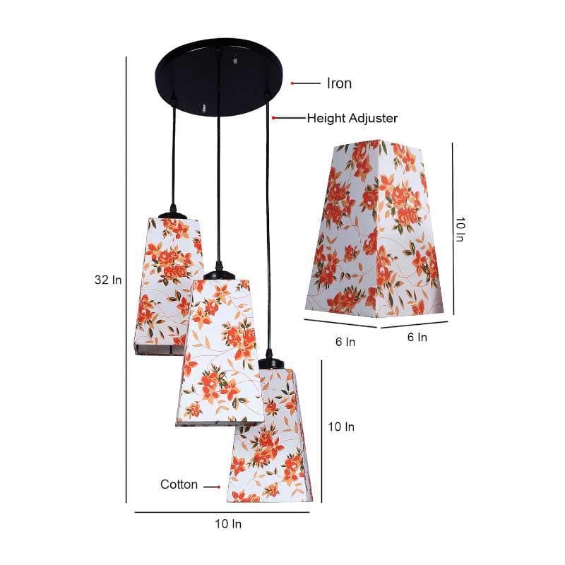 Orange Fleur Cluster Ceiling Lamp media 7