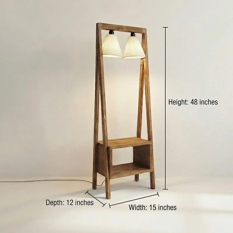 Delvaux Wooden Shelf Floor Lamp media 9