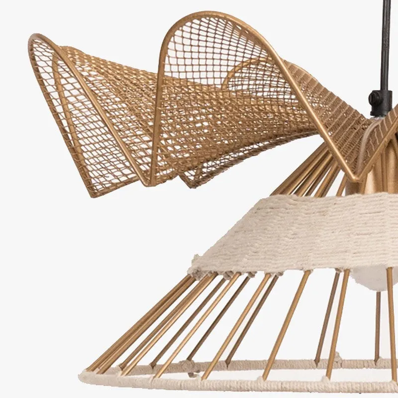 Aurelle Weave Fucius Steel Ceiling Lamp media 5