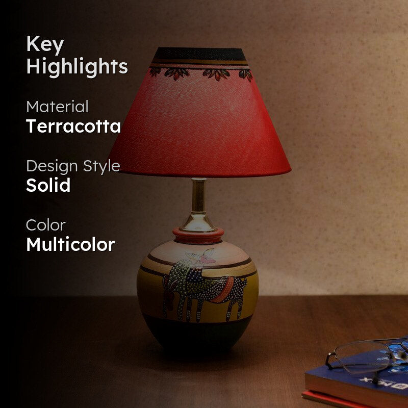 Inesa Terracotta Table Lamp - Multicolor media 2