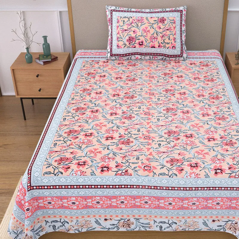 Dreamweave Floral Cotton Bedsheet - 240 TC media 4