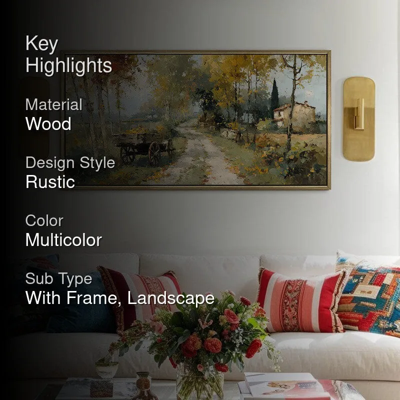 Rustic Tree-Lined Cottage Path Wall Art media 2