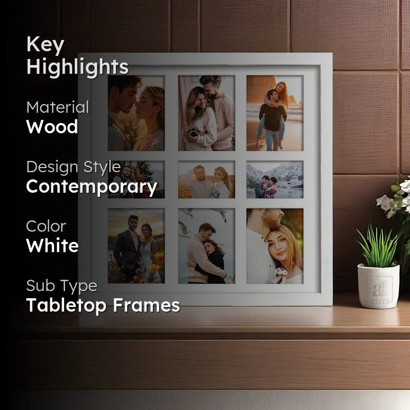 Memoirs Collage Photo Frame - White media 2