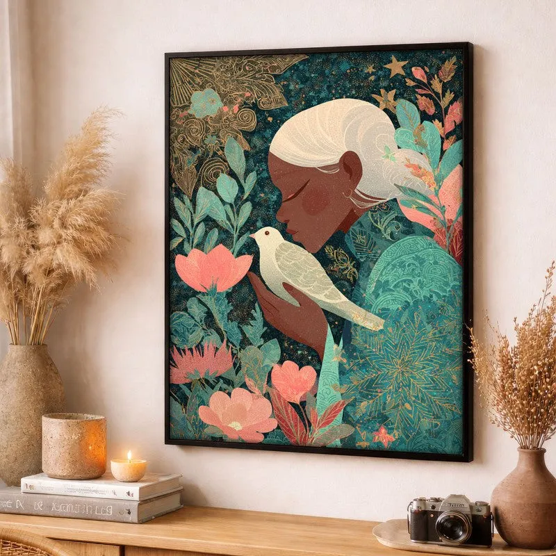 Auradove Canvas Wall Painting - Black Frame media 3