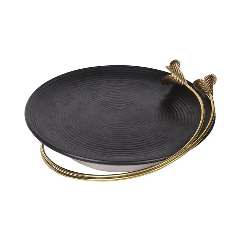 Lily Lagoon (Ceramic,Brass,Steel) Platter media 5
