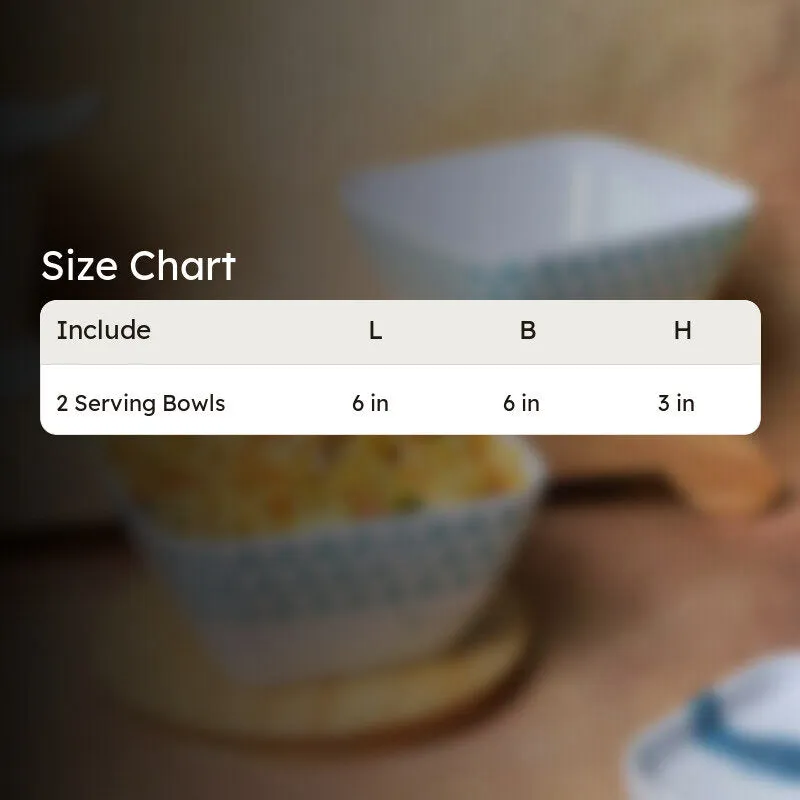Mivono Melamine Snack Bowl (Aqua/1020 mL) - Set Of Two media 8