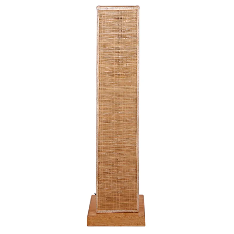 Ruya Wooden Bamboo Tower Floor Lamp - Beige media 4