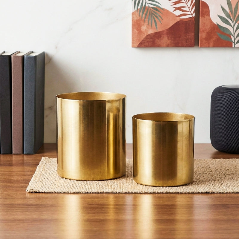 Kripo Metal Planter - Set Of Two