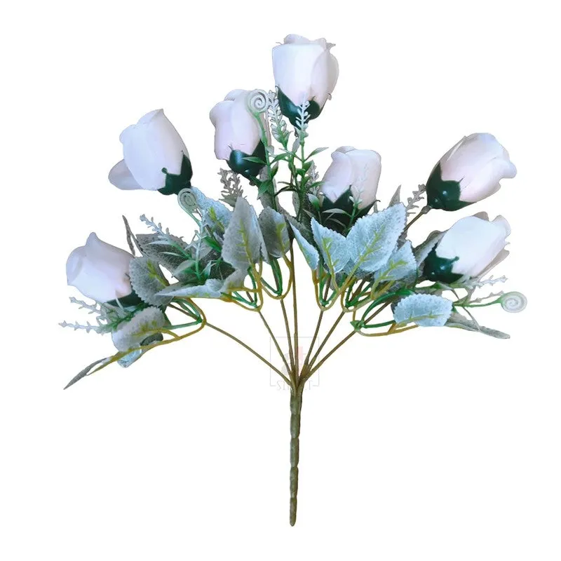 Rosebush Artificial Flower - Blush Pink media 6