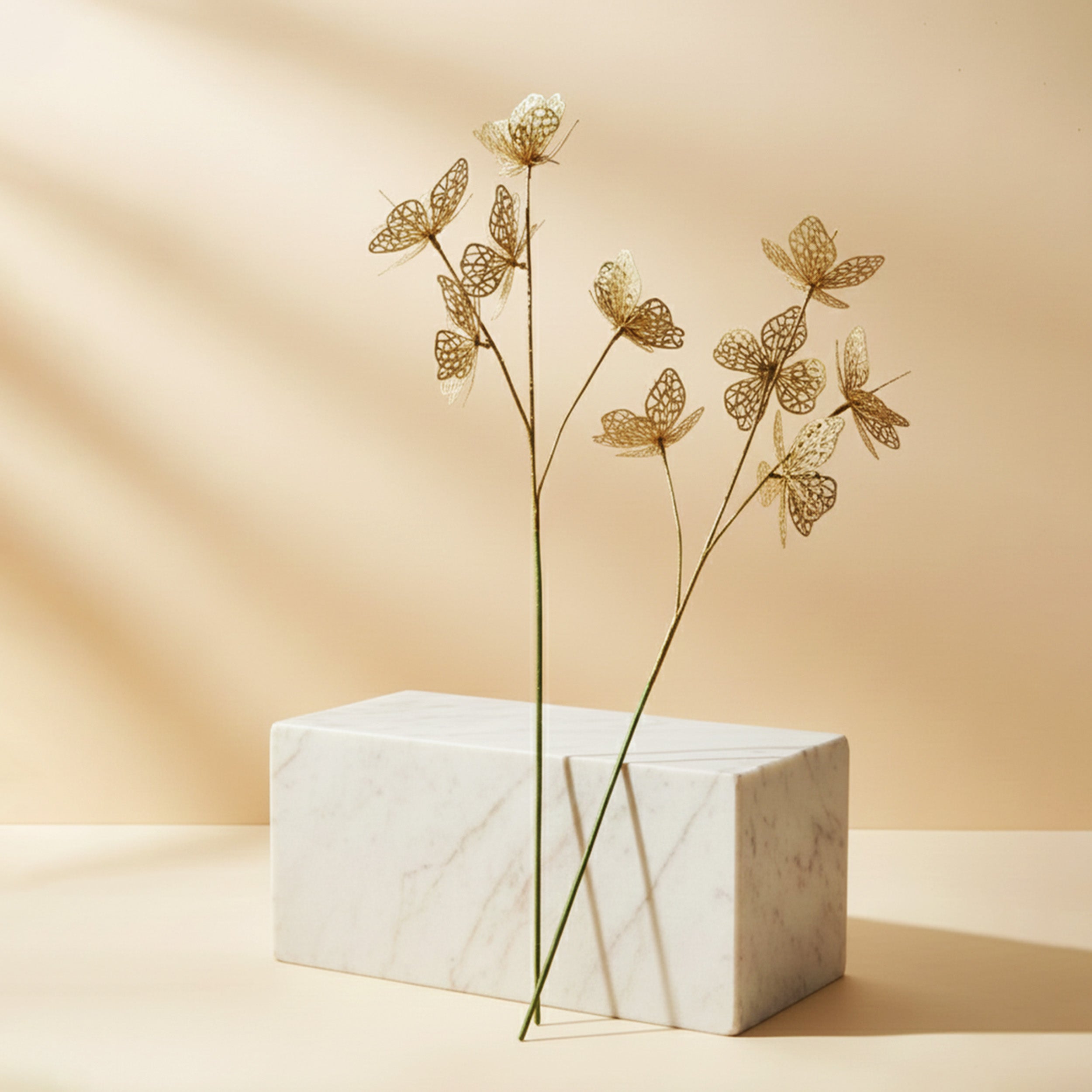 Petaline Butterfly Artificial Flower - Set of Two media 9