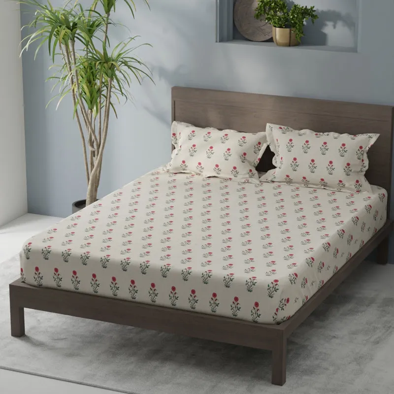 Floriva Single Microfiber Bedsheet - 120 GSM media 4