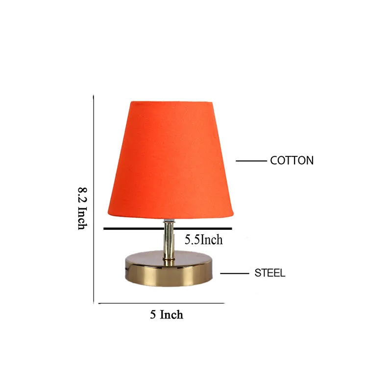 Alba Fabric Table Lamp - Orange,Gold media 5
