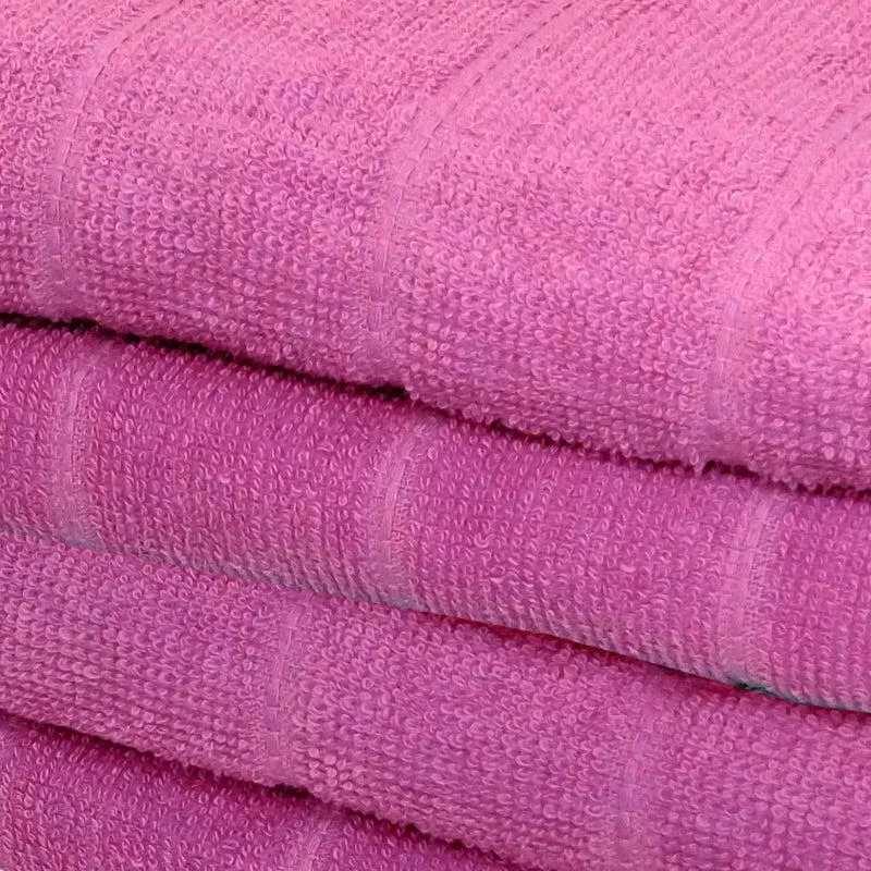 Sarda Bath Towel (Purple) - Set Of Four media 3