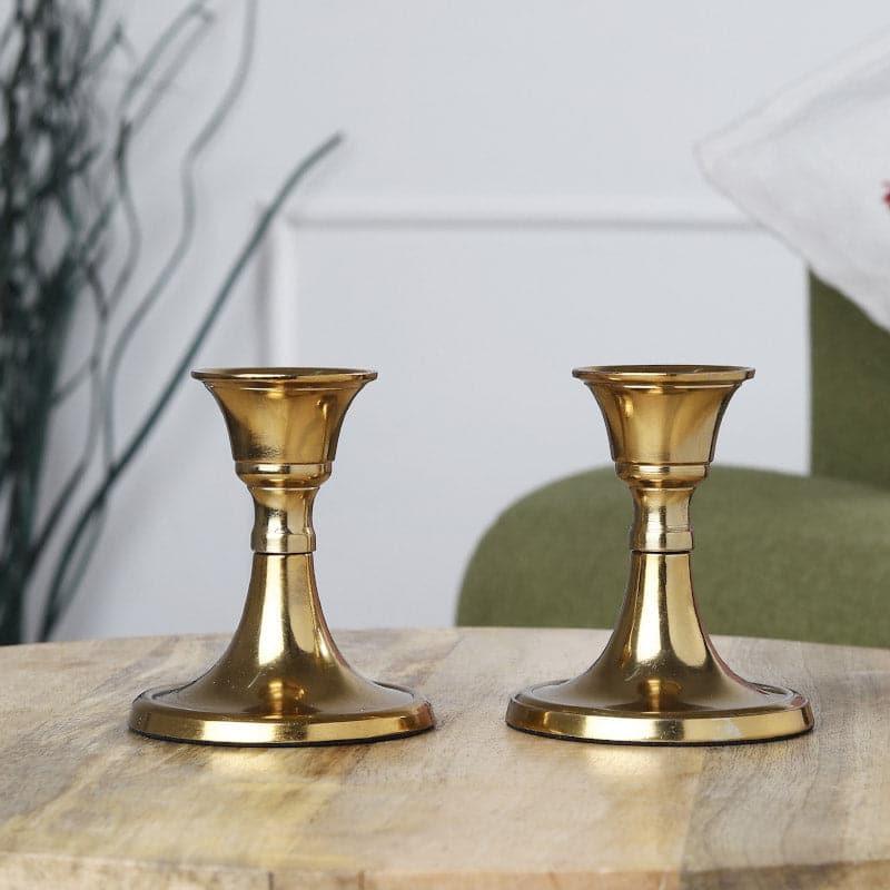 Tula Candle Holder (Gold) - Set Of Two media 3