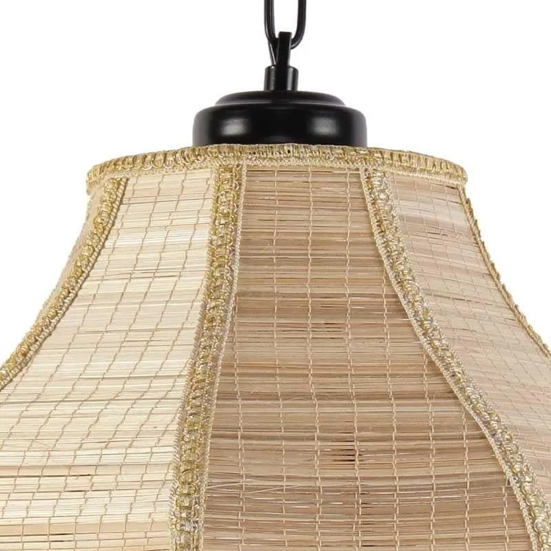 Linzo Curved Fabric Ceiling Lamp media 5