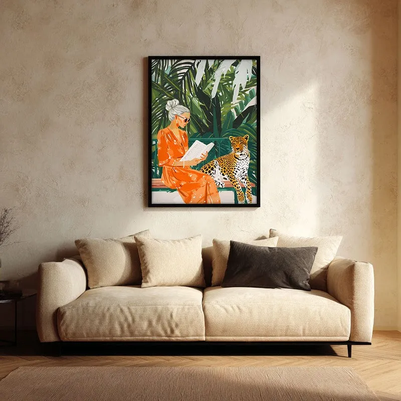 Aranya Grace Canvas Wall Painting With Black Frame media 1