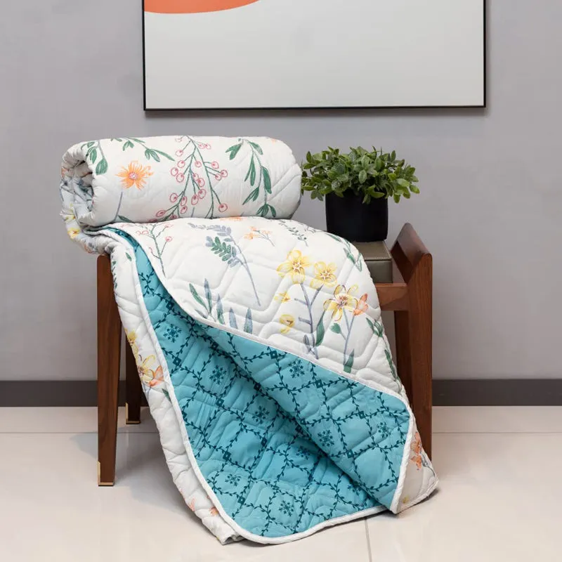 Urban Space France Reversible Dohar (Blue) - 120 GSM media 4