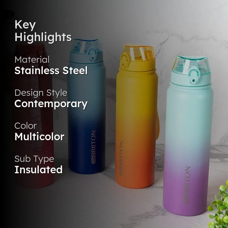 Hydrona Hot & Cold Thermos Water Bottle (1000 mL Each) - Set Of Four media 2