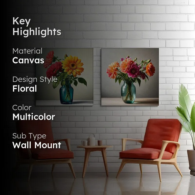 Ashmi Floral Wall Art - Set Of Two media 2