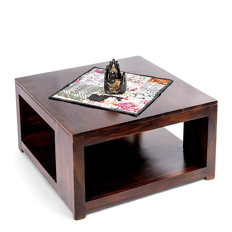 Brixon Sheesham Wooden Center Table - Brown media 4