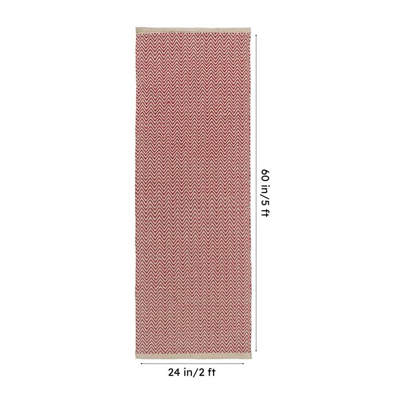 Atelier Cotton Runner Rug - Red media 7