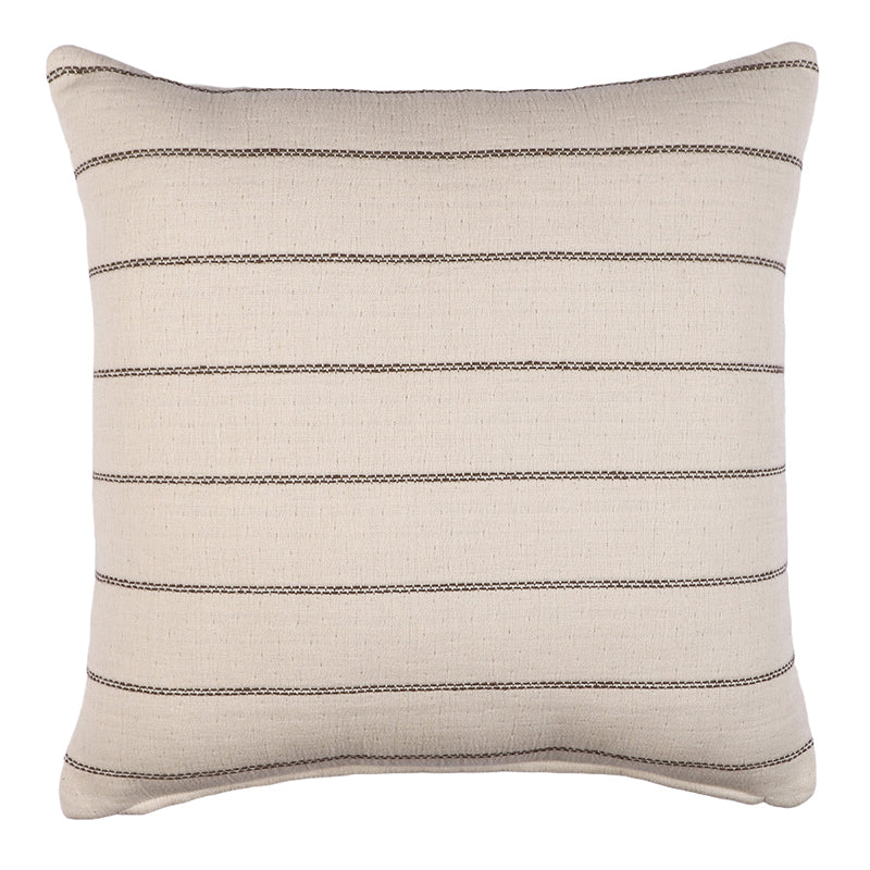 Thread Stripe Woven Cushion Cover (Beige) - Set Of Two media 6