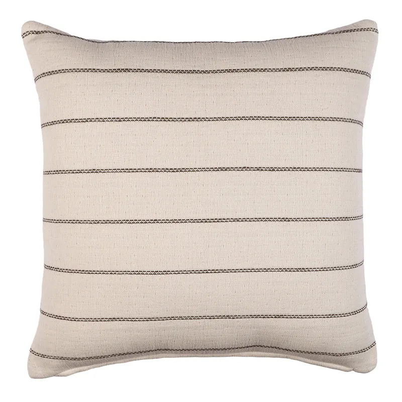 Thread Stripe Woven Cushion Cover (Beige) - Set Of Two media 6