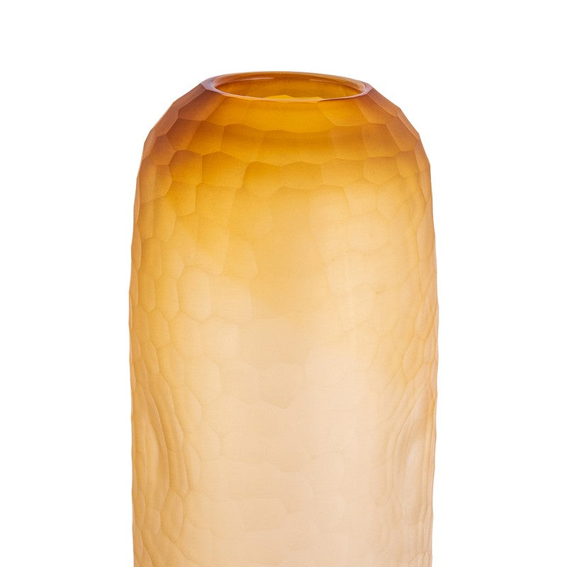 Sculpted Glow Glass Vase media 5