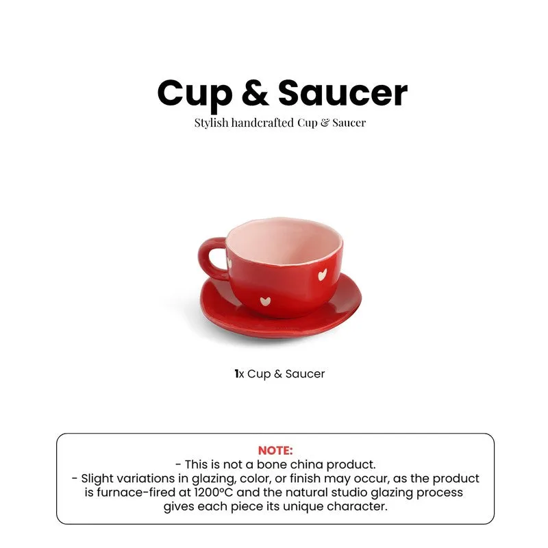 Crimsom Charm Cup & Saucer - 330 ML media 6