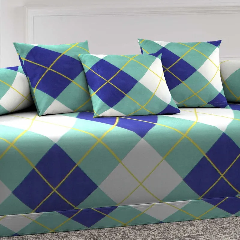 Mivora Printed Diwan Set - Six Piece Set media 4