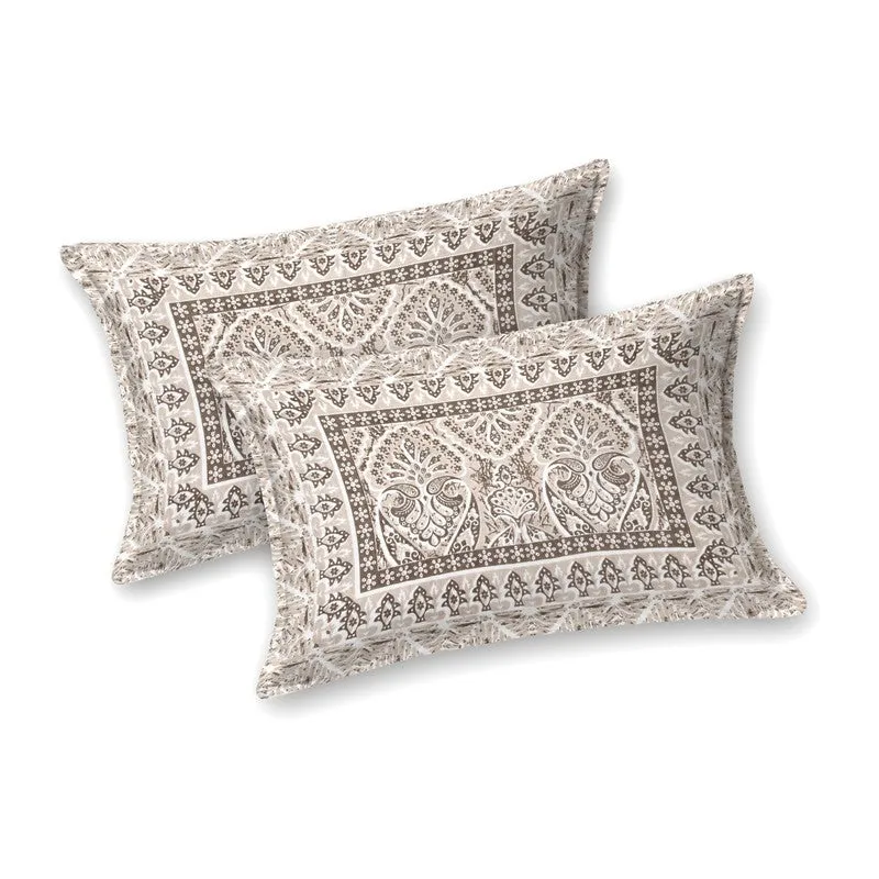 Craftar Cotton Bedsheet (Beige) - 240 TC media 4