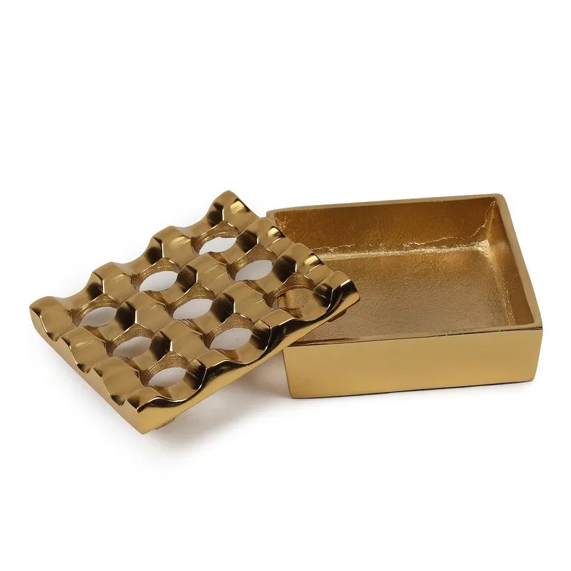 Luxe Grid  Ash Tray - Gold media 6