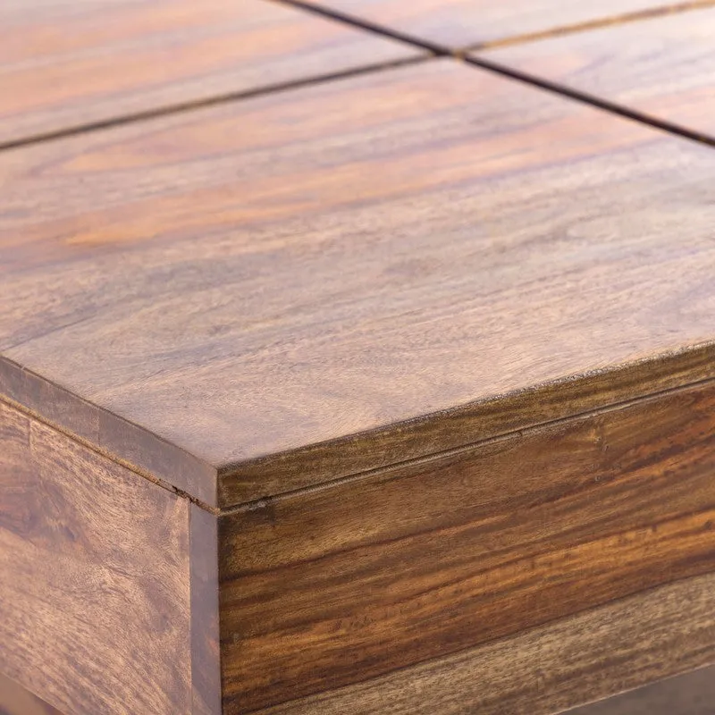 Tervo Sheesham Wooden Center Table - Brown media 6