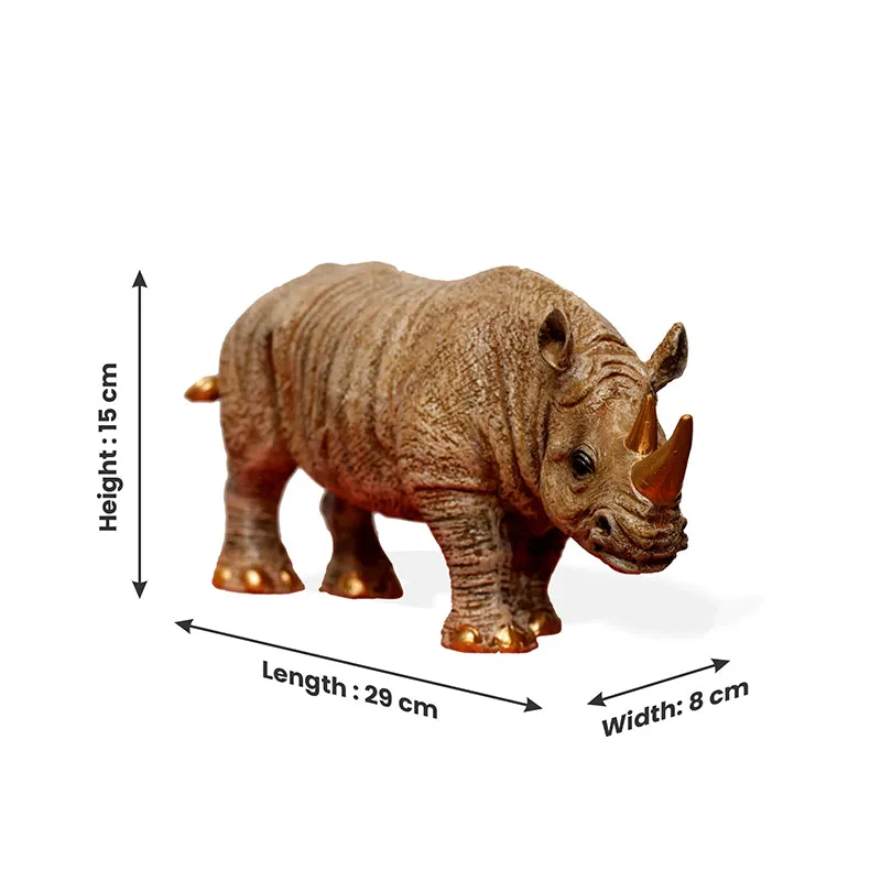 Rhino King Polyresin Showpiece media 5