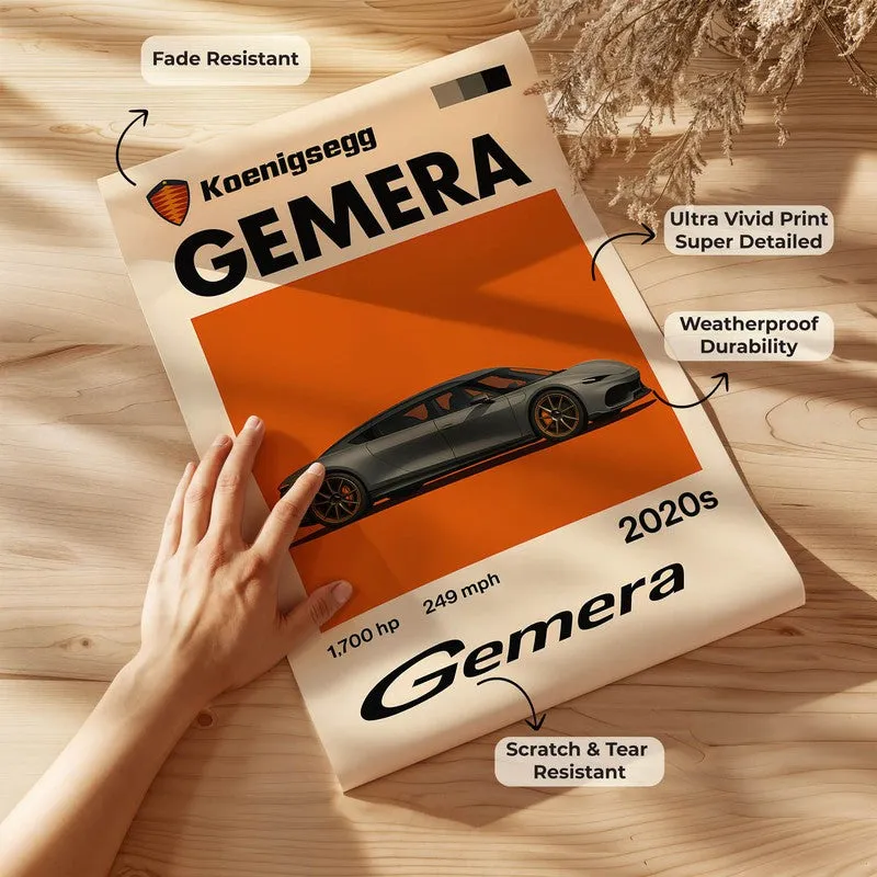 Koenigsegg Gemera Wall Poster media 7