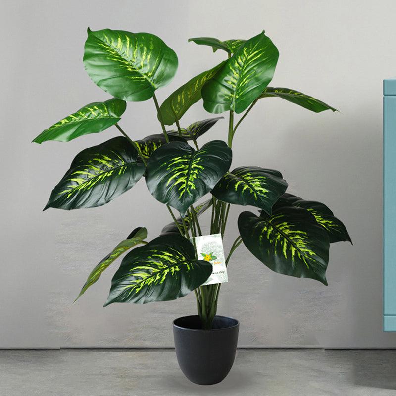 Faux Everlasting Philodendron Plant With Black Plastic Pot - 74 cm (2.4 ft) media 3