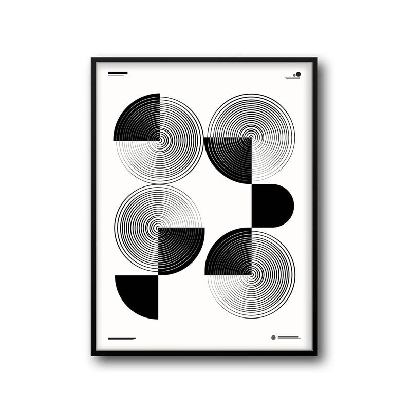 Circle Noir Framed Minimalistic Canvas Wall Painting media 6