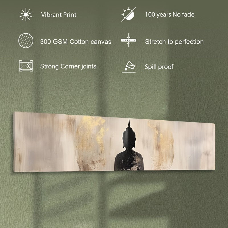 Shadow Of Gautama Spiritual Canvas Wall Art media 6