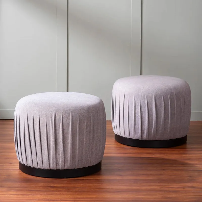 Cozy Rest Pouffe (Grey) - Set Of Two media 1