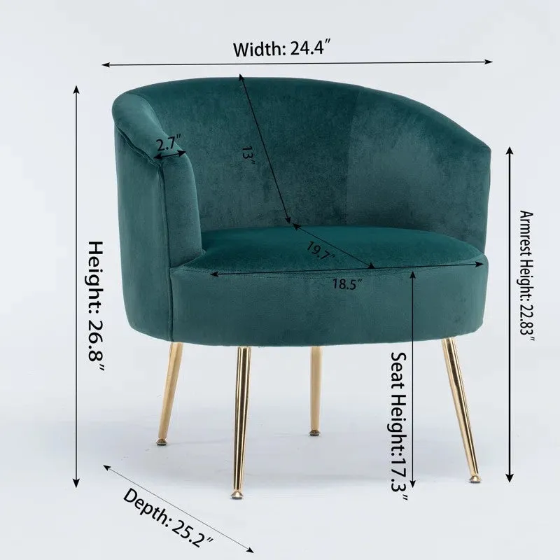 Stylo Neem Wood Accent Chair - Dark Green media 6
