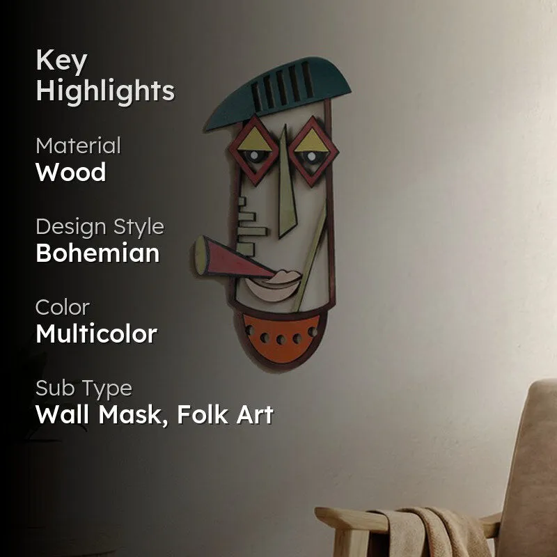 Rachel Mask Wooden Wall Accent media 2