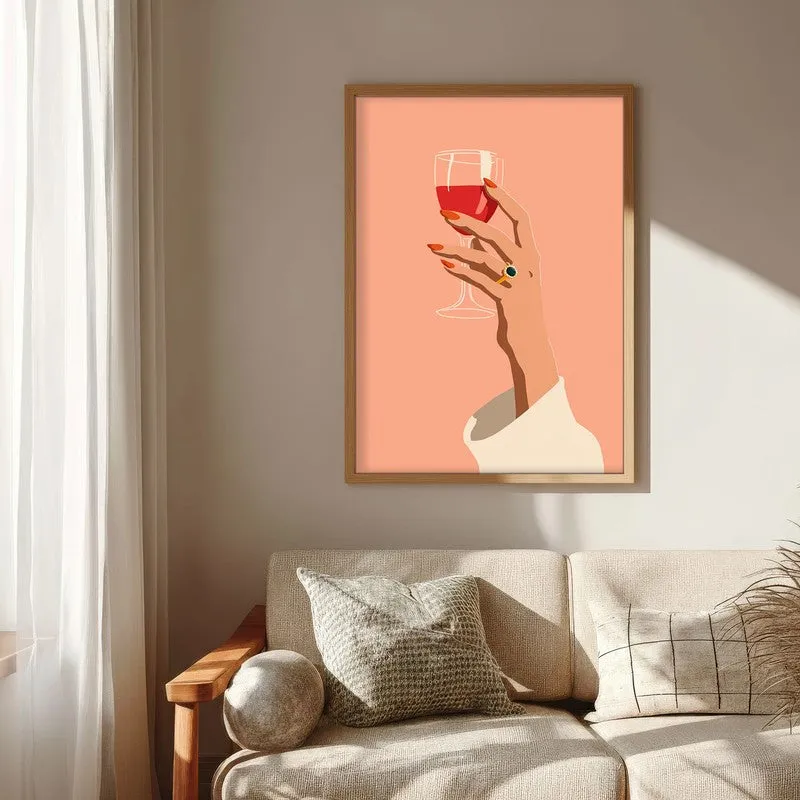 Sipressa Canvas Wall Painting - Brown Frame media 6