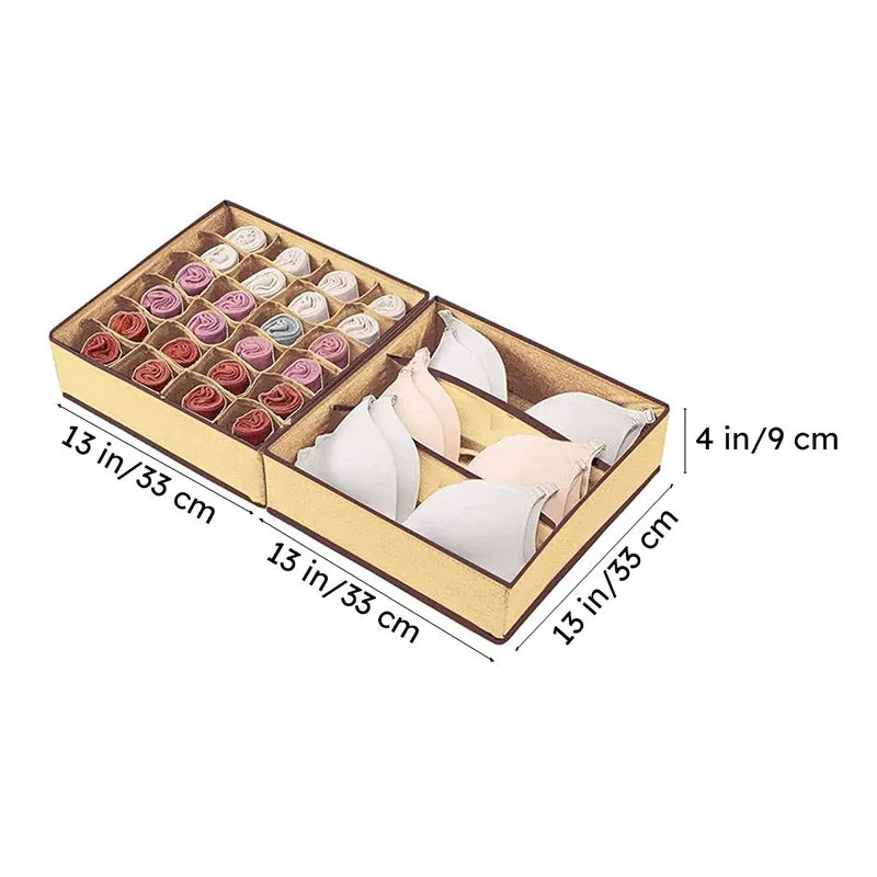 Aspen Cloth Organizer (Beige) - Set Of Two media 7