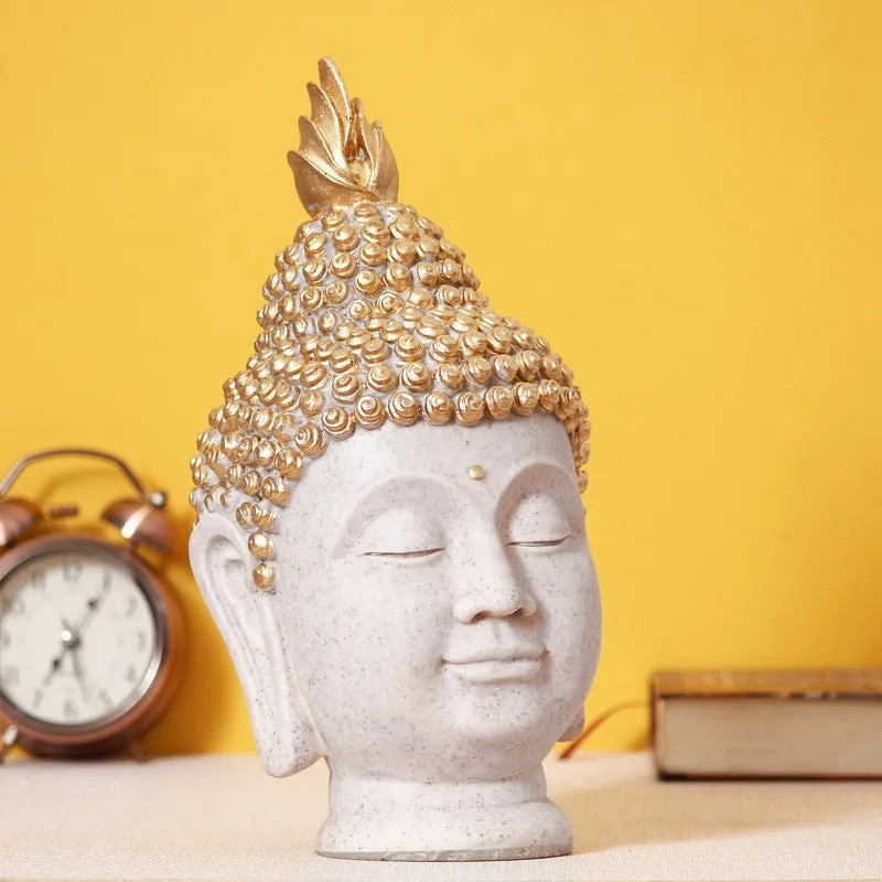 Tranquil Buddha Idol - White media 3