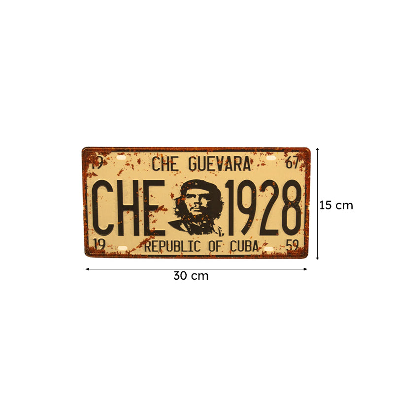 Che 1928 Number Plate Metal Wall Accent media 6