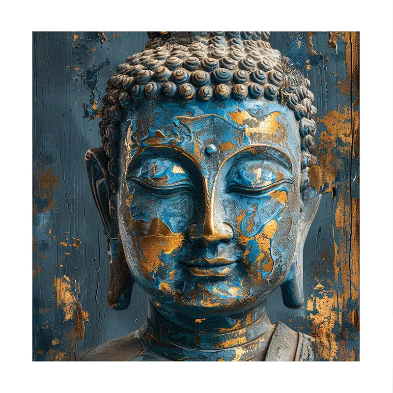 Weathered Buddha Canvas Wall Art media 3