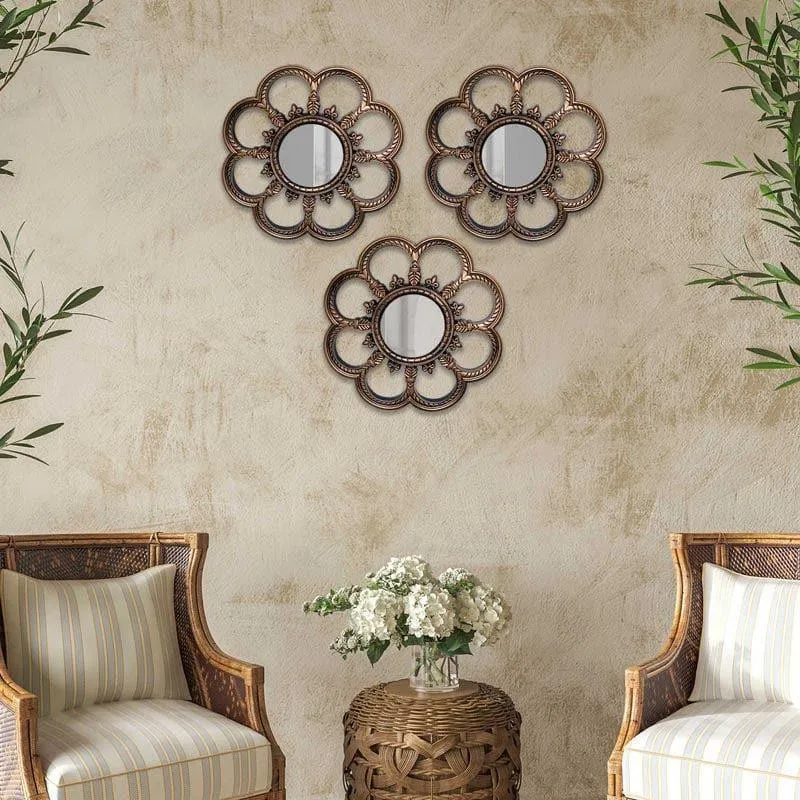 Bloomie Decorative Wall Mirror - Set Of Three media 2