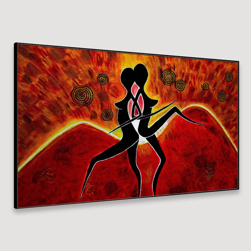 Dual Feminine Modern Canvas Wall Painting media 4