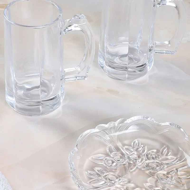 Chora (400 ML) Beer Glass & Snack Plate Combo - Three Piece Set media 3